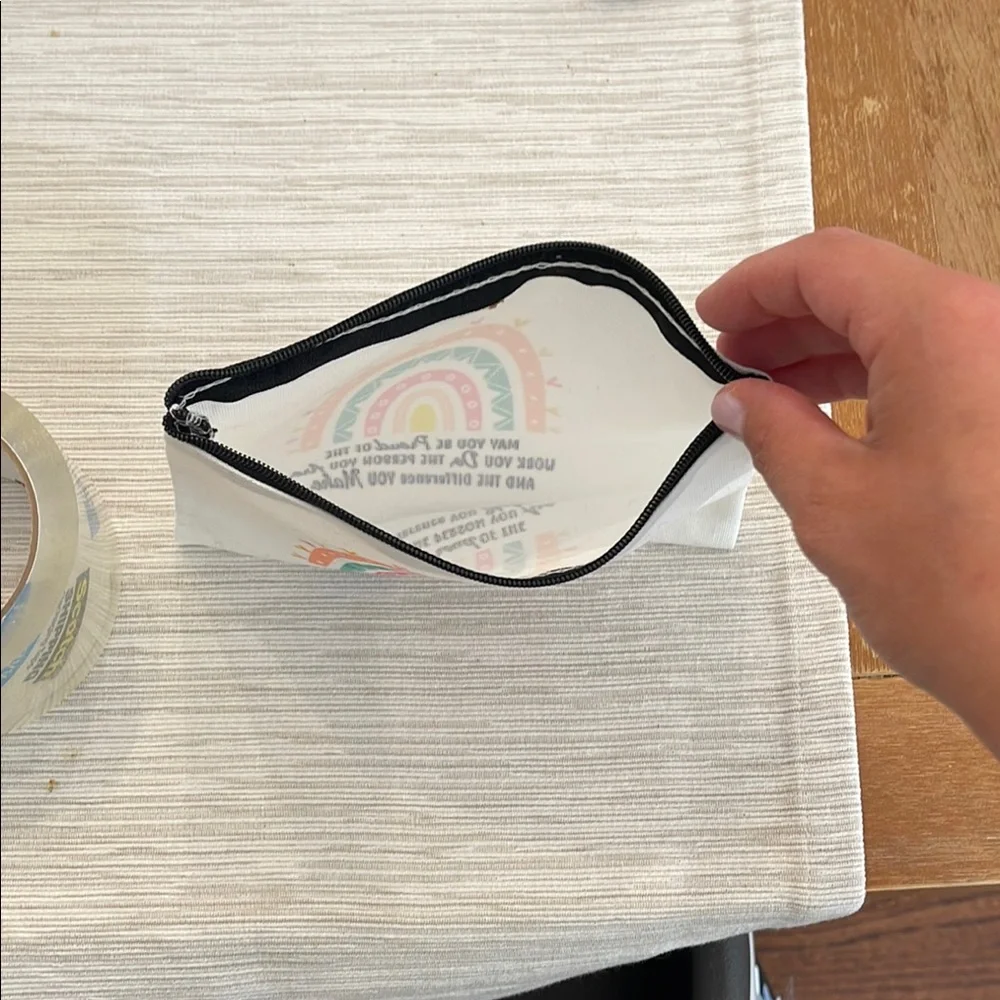 Colorful Rainbow Canvas Pouch